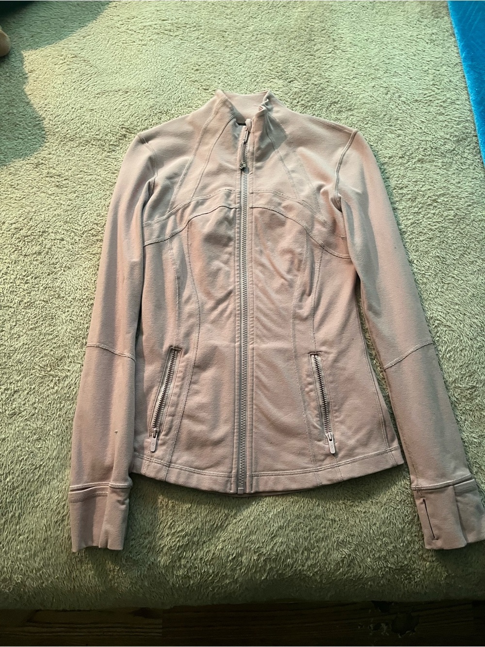 lululemon athletica Pale Pink Full-Zip Athletic Jacket